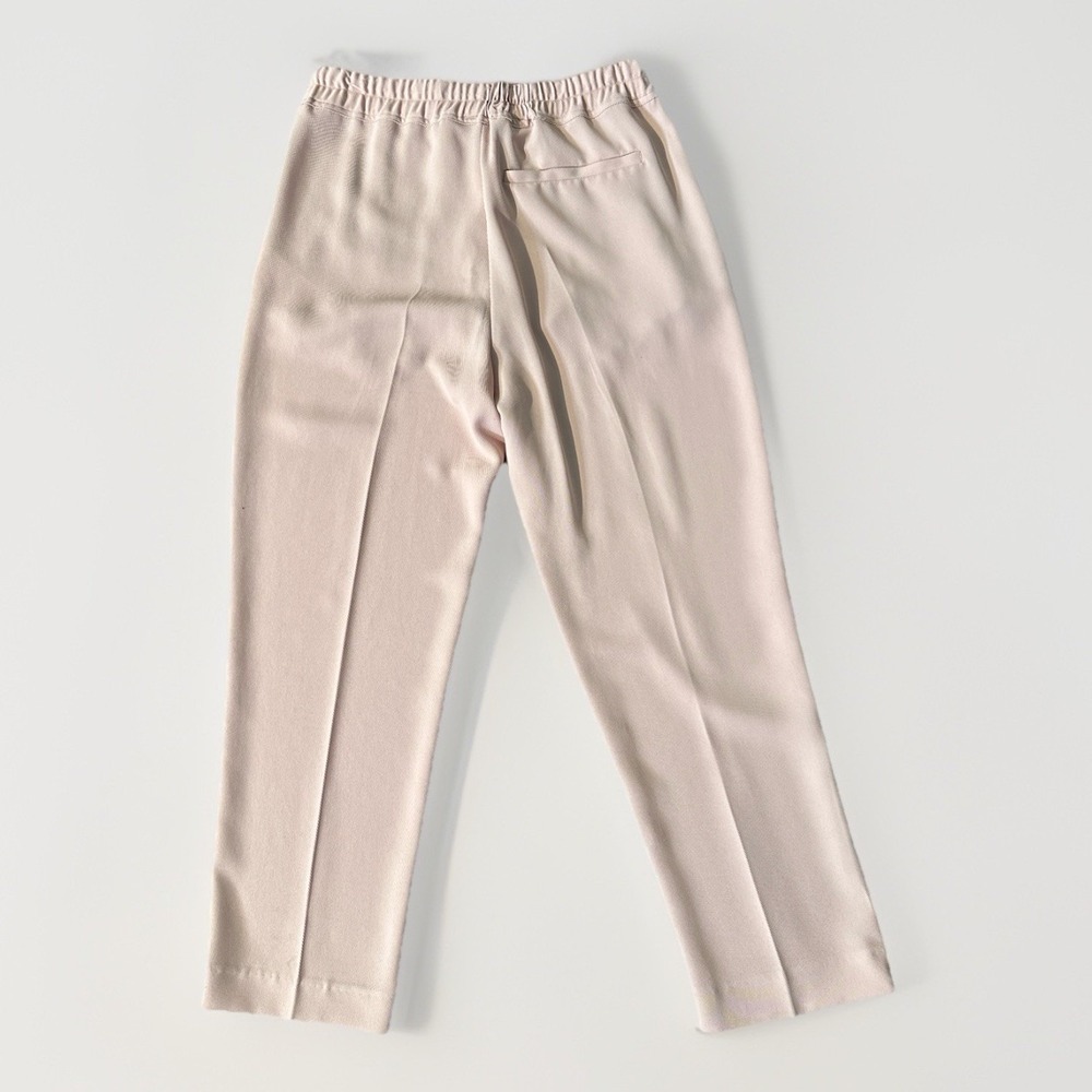Reiss Hailey Pull On Trousers Nude Pink Colour Pockets Recycled Polyester 4 - Picture 5 of 11